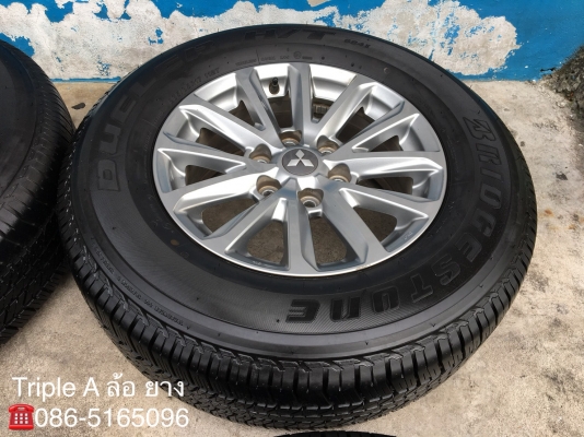 ล้อแม็ก Mitsu New Triton Plus ขอบ17 พร้อมยาง Bridgestone 265-65-17 ปลายปี 17