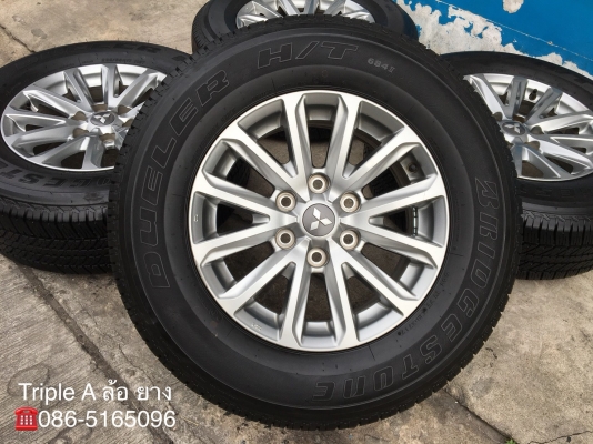 ล้อแม็ก Mitsu New Triton Plus ขอบ17 พร้อมยาง Bridgestone 265-65-17 ปลายปี 17
