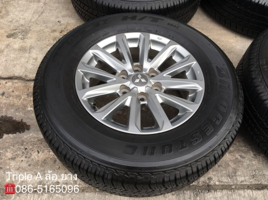 ล้อแม็ก Mitsu New Triton Plus ขอบ17 พร้อมยาง Bridgestone 265-65-17 ปลายปี 17