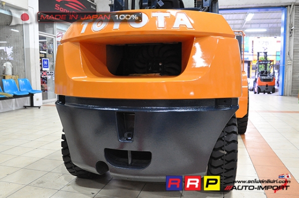 ขายรถโฟล์คลิฟท์มือสอง TOYOTA รุ่น 7FGA50-50730 นำเข้าจากประเทศญี่ปุ่น 100\% ไม่เคยใช้งานในไทย ขายรถโฟล์คลิฟท์มือสอง TOYOTA รุ่น 7FGA50-50730 นำเข้าจากประเทศญี่ปุ่น 100\% ไม่เคยใช้งานในไทย