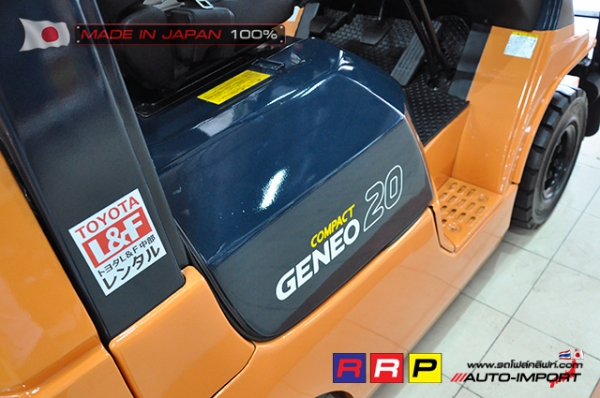 ขายรถโฟล์คลิฟท์มือสอง TOYOTA รุ่น FGK20-10300 นำเข้าจากประเทศญี่ปุ่น 100\% ไม่เคยใช้งานในไทย