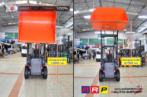 ขายรถโฟล์คลิฟท์มือสอง TOYOTA รุ่น 8FG20-30911 นำเข้าจากประเทศญี่ปุ่น 100\% ไม่เคยใช้งานในไทย