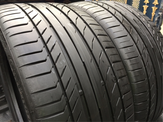 ยางคู่ Continental 255 35 19 ปลายปี16 ดอกเต็ม ไม่มีปะ เนื้อนิ่มๆ ใช้ยาว ราคาไม่แพง