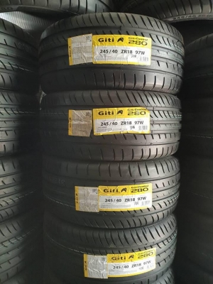 ขายยางใหม่ GITI Control280 245-40-18 ปี16 เส้นละ 1,690 บาท