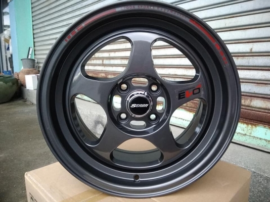 แม็กใหม่ลายสปูน สีเทากัลขอบ 15 ราคา 7500 พร้อมยางไทย 11700 บาท