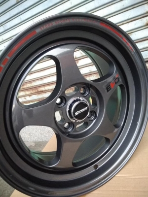 แม็กใหม่ลายสปูน สีเทากัลขอบ 15 ราคา 7500 พร้อมยางไทย 11700 บาท