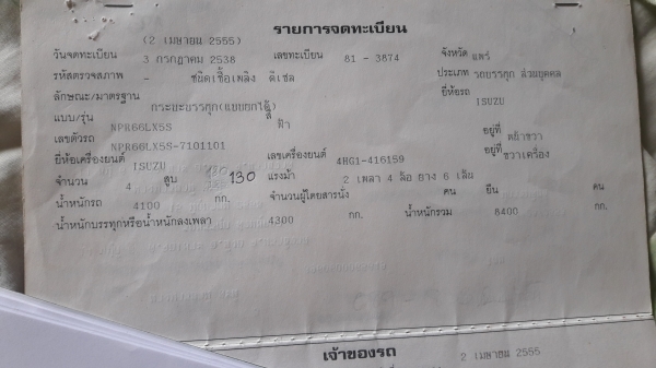 ขายNPRเครื่อง4HG1-130 เครื่องดี คัชชีสวยสด แอร์ เพาเวอร์ สามมิตร เสริมเบรกแล้ว รถสวยเดิมๆ ทะเบียนเต็ม เล่มพร้อม ต่อรองได้ครับ