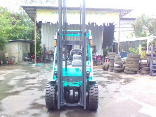 Mitsubishi รุ่นใหม่ล่าสุด ขนาด3ตัน เสาสูง3เมตร อุปกรณ์ไซค์ซิฟ เกียร์ออร์โต้ เครื่องยนต์ดีเซลS4S ยางตันใหม่4เส้น