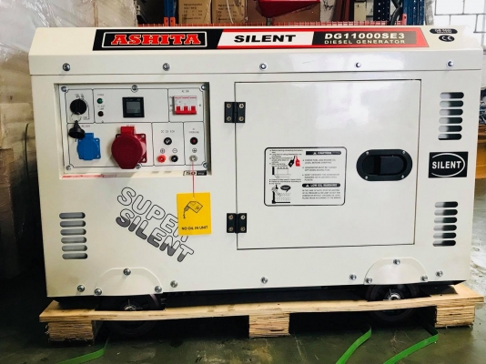 เครื่องปั่นไฟนำเข้า รุ่น ASHITA DG11000SE3 8kw