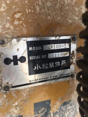 รถตักล้อยางเอวอ่อน KOMATSU WA100-1 รุ่นสุดยอดนิยม (รถใช้งานในโรงงานไม่ใช่รถลานมันนะครับ)