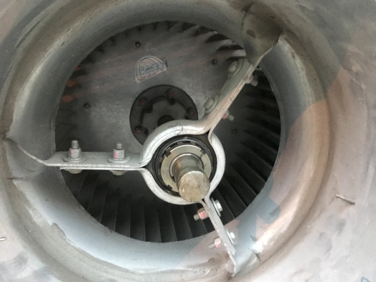 ขายพัดลมโบวเวอร์ดูด-เป่าอากาศ Kruger 1.5HP. 380V โครงสร้างแข็งแรง ของใหม่เก่าเก็บ สวยมาก พร้อมใช้งาน