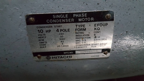 ขายมอเตอร์ 10 แรง ไฟ 220V