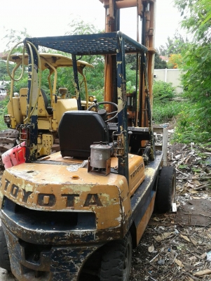 โฟล์คลิฟ โตโยต้าดีเซล เสา 6 เมตร โฟล์คลิฟ โตโยต้าดีเซล เสา 6 เมตร