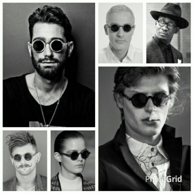 แว่นตาเจแปนิชแฮนด์เมดระดับ 'ยอดฝีมือ'  วินเทจยุค '90s  โมเดลอาร์ติสท์ 'หยดน้ำ - กลม'  Vintage SAGAWA FUJII handmade in Japan