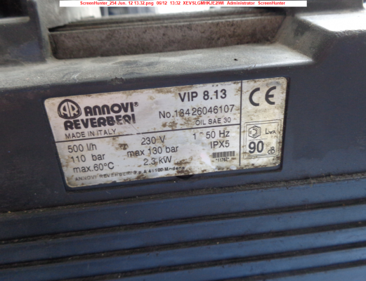 ขายเครื่องฉีดน้ำแรงดันสูง Annovi Reverberi VIP 8.13