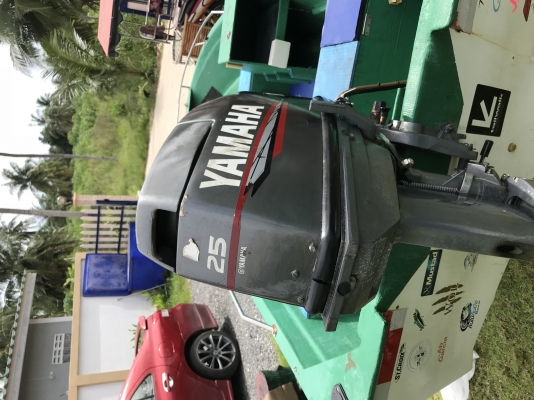 ขายเรือ ไฟเบอร์13ฟุตพร้อมเครื่อง25แรงyamaha