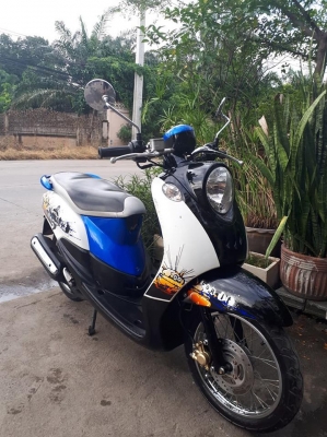 Fino เกย์เดียว สีดำน้ำเงินขาว รถสวย ขับนิ่มมากๆ พร้อมใช้ ขายอย่างถูก