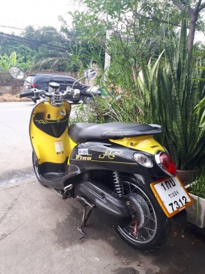 Yamaha Fino สีดำเหลือง ปี 2556 ลาย PS เป็นลายสุดท้าย สวยๆ