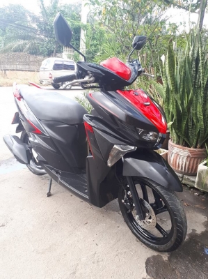 Yamaha GT 125 สีดำแดง ปี 2560 รุ่นใหม่สีดำด้าน (ล้อแม็กซ์แท้) รถสวยสปอร์ตมากๆ