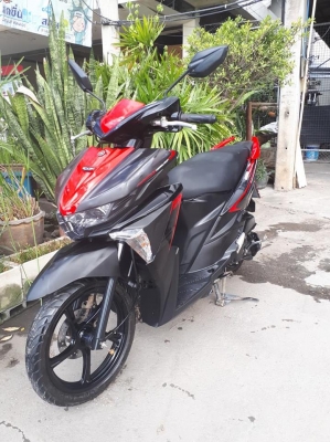 Yamaha GT 125 สีดำแดง ปี 2560 รุ่นใหม่สีดำด้าน (ล้อแม็กซ์แท้) รถสวยสปอร์ตมากๆ Yamaha GT 125 สีดำแดง ปี 2560 รุ่นใหม่สีดำด้าน (ล้อแม็กซ์แท้) รถสวยสปอร์ตมากๆ