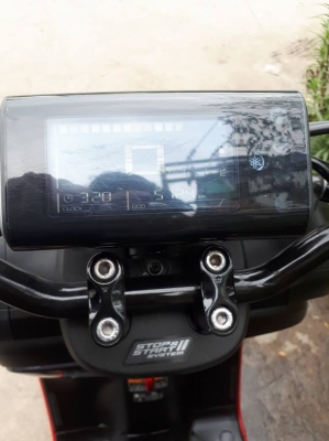 โฉมใหม่ล่าสุด Yamaha Q -Bix S สีเทาแดง ปี 2560 รถสวยขั้นเทพ เหมือนออกใหม่แต่ได้ราคาถูกๆ