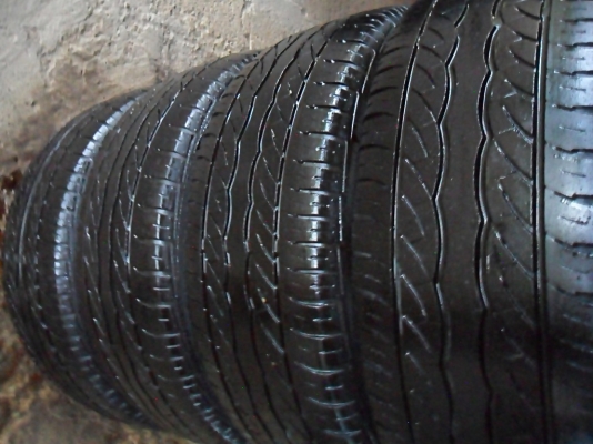 แม็กขอบ15 เอนไกแท้ 4รู100 พร้อมยางปี15 ดอกok