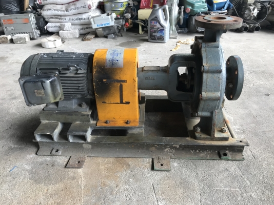 ขายชุดปั๊มน้ำหอยโข่ง Ebara 65x50FSJ ใบพัดทองเหลือง ขนาดเข้า 2.5นิ้ว ออก 2นิ้ว ชนมอเตอร์ 3HP. 380V 1400rpm. พร้อมแท่น สภาพสวยมาก พร้อมใช้งาน ราคา 9,800 บาท