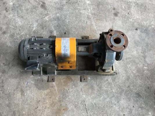 ขายชุดปั๊มน้ำหอยโข่ง Ebara 65x50FSJ ใบพัดทองเหลือง ขนาดเข้า 2.5นิ้ว ออก 2นิ้ว ชนมอเตอร์ 3HP. 380V 1400rpm. พร้อมแท่น สภาพสวยมาก พร้อมใช้งาน ราคา 9,800 บาท