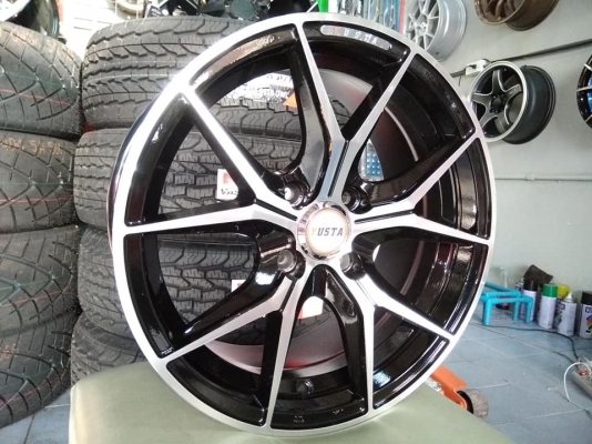 แม็กใหม่ขอบ 15 ลายก้านวาย ราคา 7500 พร้อมยางไทย 12500 บาท