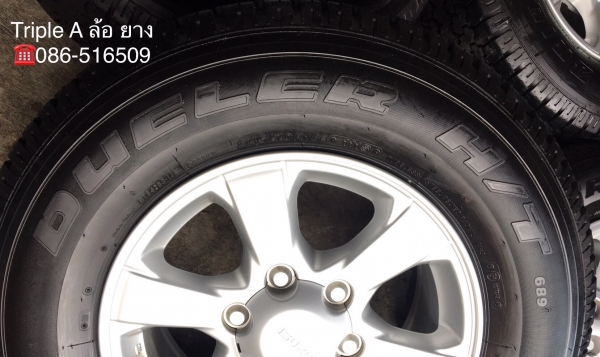 แม็กป้ายแดง ISUZU D-Max Blue Power ขอบ 16 พร้อมยาง Bridgestone 245-70-16 ปลายปี 16 ดอกเต็มๆ