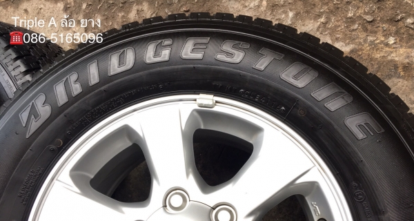 แม็กป้ายแดง ISUZU D-Max Blue Power ขอบ 16 พร้อมยาง Bridgestone 245-70-16 ปลายปี 16 ดอกเต็มๆ
