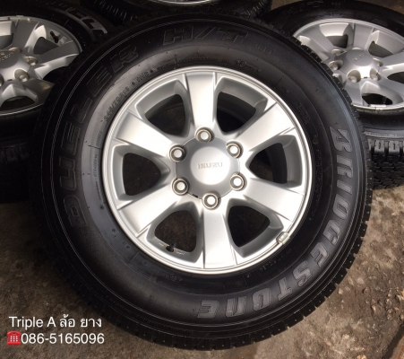 แม็กป้ายแดง ISUZU D-Max Blue Power ขอบ 16 พร้อมยาง Bridgestone 245-70-16 ปลายปี 16 ดอกเต็มๆ