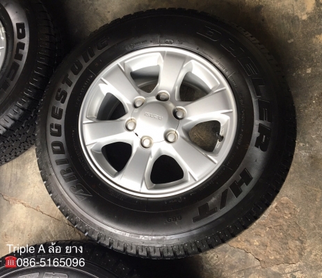 แม็กป้ายแดง ISUZU D-Max Blue Power ขอบ 16 พร้อมยาง Bridgestone 245-70-16 ปลายปี 16 ดอกเต็มๆ