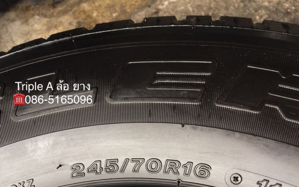 แม็กป้ายแดง ISUZU D-MAX Blue Power ขอบ 16 พร้อมยางป้ายแดง Bridgestone 245-70-16 ปี 17