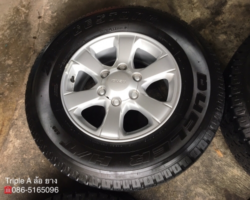 แม็กป้ายแดง ISUZU D-MAX Blue Power ขอบ 16 พร้อมยางป้ายแดง Bridgestone 245-70-16 ปี 17