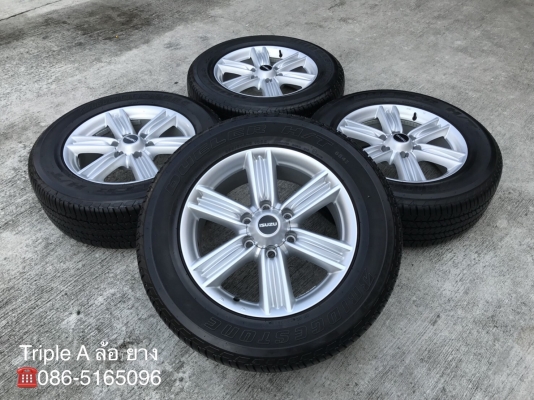 แม็ก ISUZU D-MAX BLUE POWER ขอบ 18 พร้อมยาง Bridgestone 255-60-18 ปี 16 ดอกหนาปึก