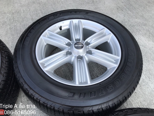 แม็ก ISUZU D-MAX BLUE POWER ขอบ 18 พร้อมยาง Bridgestone 255-60-18 ปี 16 ดอกหนาปึก