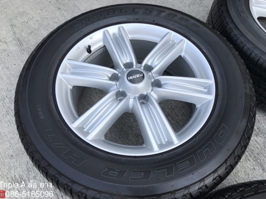 แม็ก ISUZU D-MAX BLUE POWER ขอบ 18 พร้อมยาง Bridgestone 255-60-18 ปี 16 ดอกหนาปึก