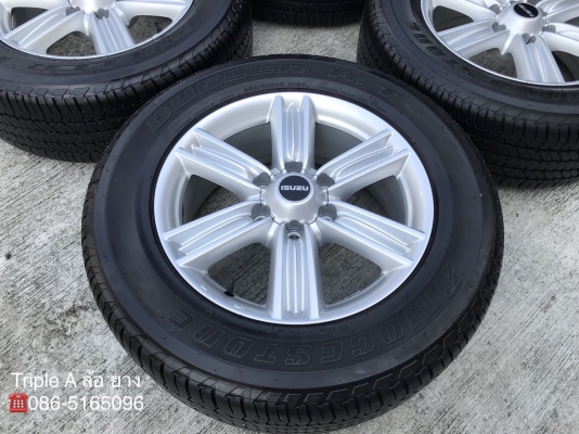 แม็ก ISUZU D-MAX BLUE POWER ขอบ 18 พร้อมยาง Bridgestone 255-60-18 ปี 16 ดอกหนาปึก