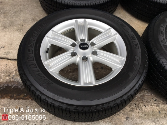 แม็ก ISUZU D-MAX BLUE POWER ขอบ 18 พร้อมยาง Bridgestone  255-60-18 ปี 16 ดอกเต็มๆทุกเส้น