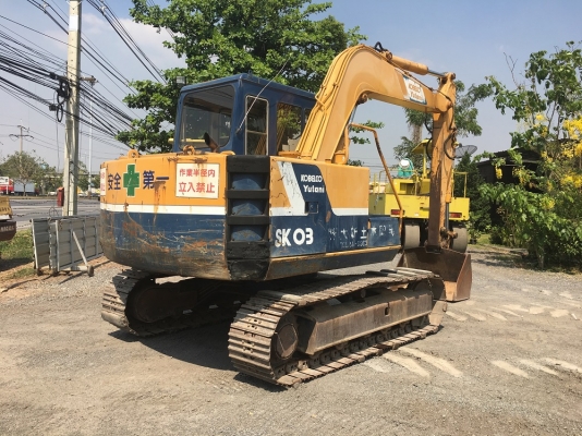 ขายแม็คโคร KOBELCO SK 03 FROM JAPAN(อาร์มพิเศษ) พร้อมใช้งาน นำเข้าจากต่างประเทศ ติดต่อ 063-9316985 ID LINE : 0639316985 ครับ