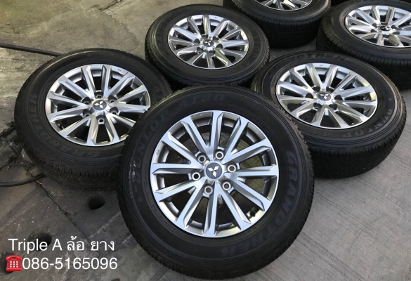 ล้อแม็ก Mitsu New Triton Plus ขอบ17 พร้อมยาง 245-65-17 Dunlop ปลายปี14