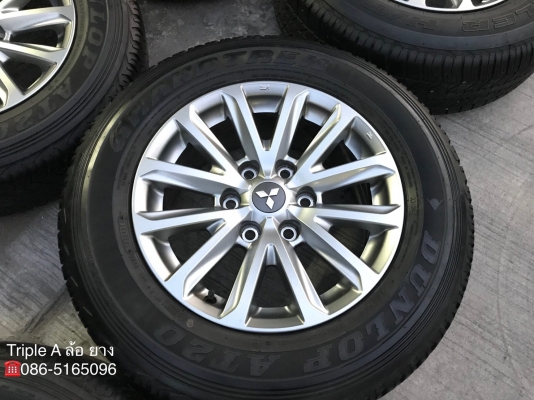 ล้อแม็ก Mitsu New Triton Plus ขอบ17 พร้อมยาง 245-65-17 Dunlop ปลายปี14