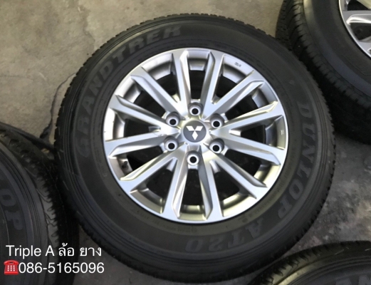 ล้อแม็ก Mitsu New Triton Plus ขอบ17 พร้อมยาง 245-65-17 Dunlop ปลายปี14