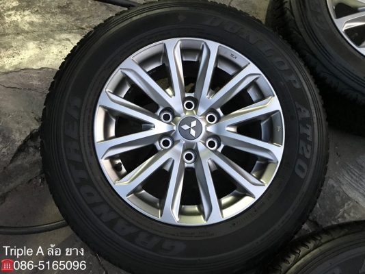 ล้อแม็ก Mitsu New Triton Plus ขอบ17 พร้อมยาง 245-65-17 Dunlop ปลายปี14