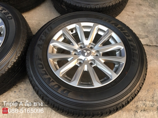 ล้อแม็ก Mitsu New Triton Plus 6รู139 ขอบ17  พร้อมยาง Dunlop 245-65-17 ปลายปี14