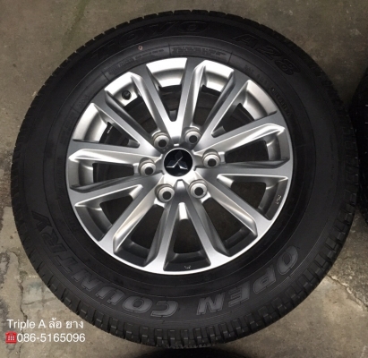 แม็ก Mitsu New Triton Plus ขอบ17 พร้อมยาง 245-65-17 ปลายปี 16 ตุ่มยังอยู่