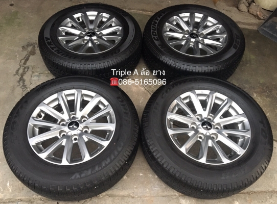 แม็ก Mitsu New Triton Plus ขอบ17 พร้อมยาง 245-65-17 ปลายปี 16 ตุ่มยังอยู่
