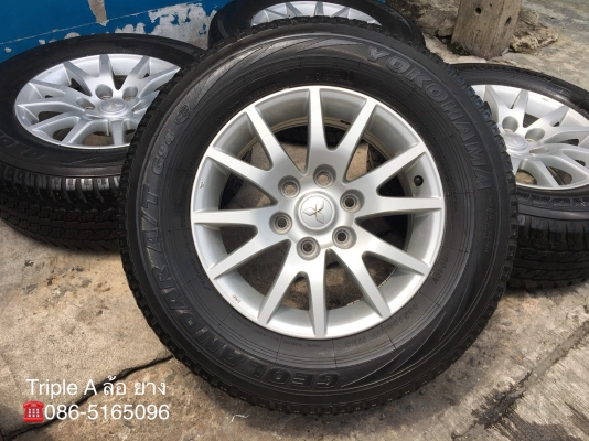 ล้อแม็ก Mitsu Pajero ก้ามปู ขอบ 17 พร้อมยาง 265-65-17 Yokohama ปี 15
