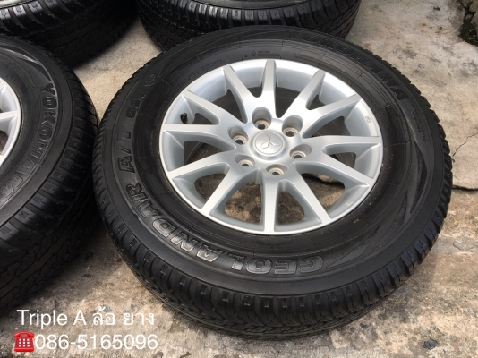 ล้อแม็ก Mitsu Pajero ก้ามปู ขอบ 17 พร้อมยาง 265-65-17 Yokohama ปี 15
